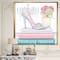 Designart - Pink Fashion high heels III - Posh & Luxe Framed Canvas